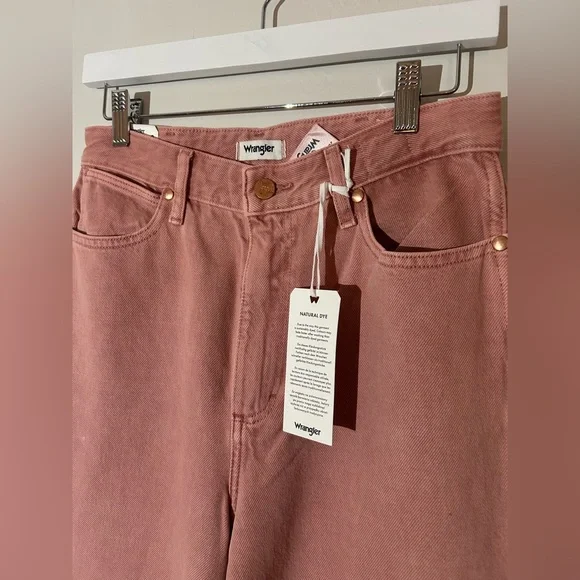 NWT Wrangler Wanderer Flare Jeans Dusty Rose 28x34 - Picture 5 of 6